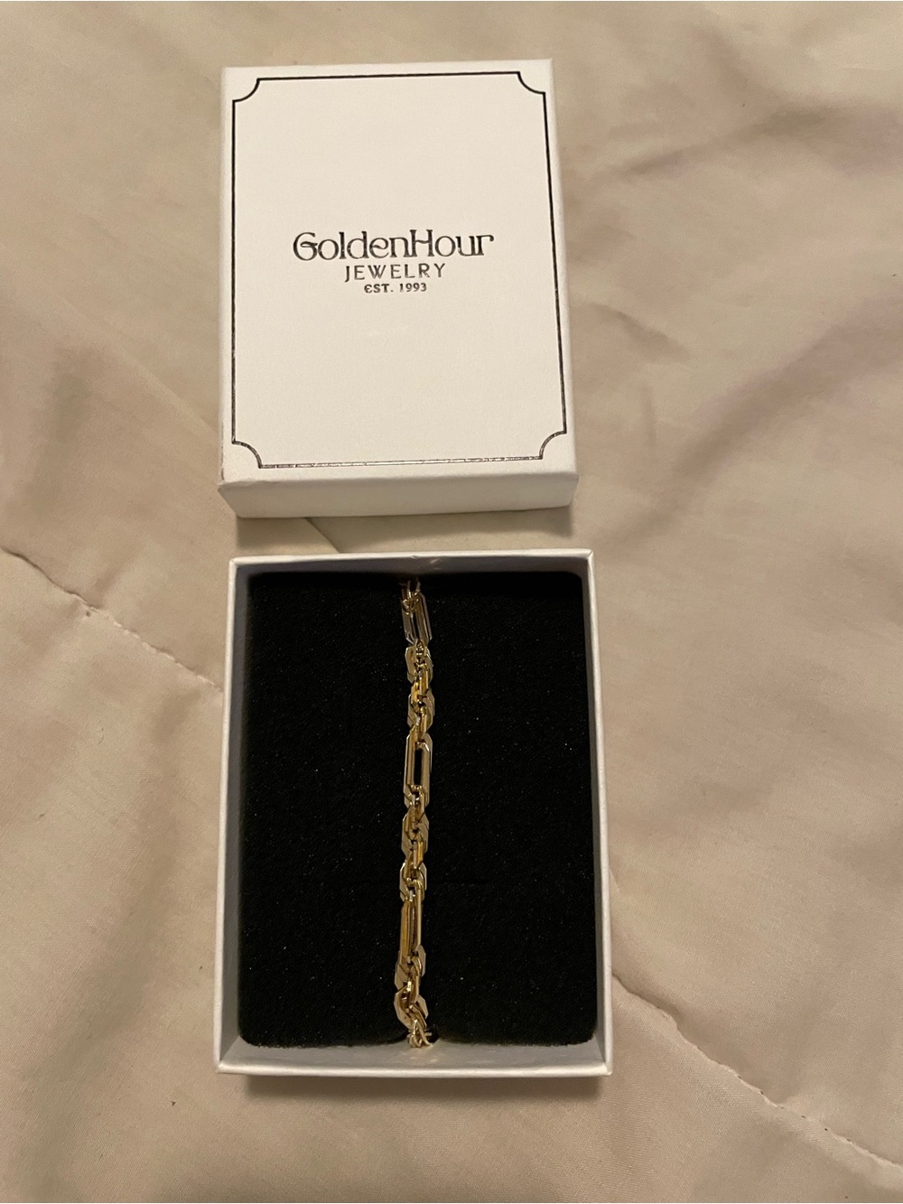NWT - Goldenhour 14k gold plated finish Milano bracelet